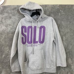 JOHN MAYER Hoodie SOLO Tour Sweatshirt hoodie Music Merch L gray * sleeves cut